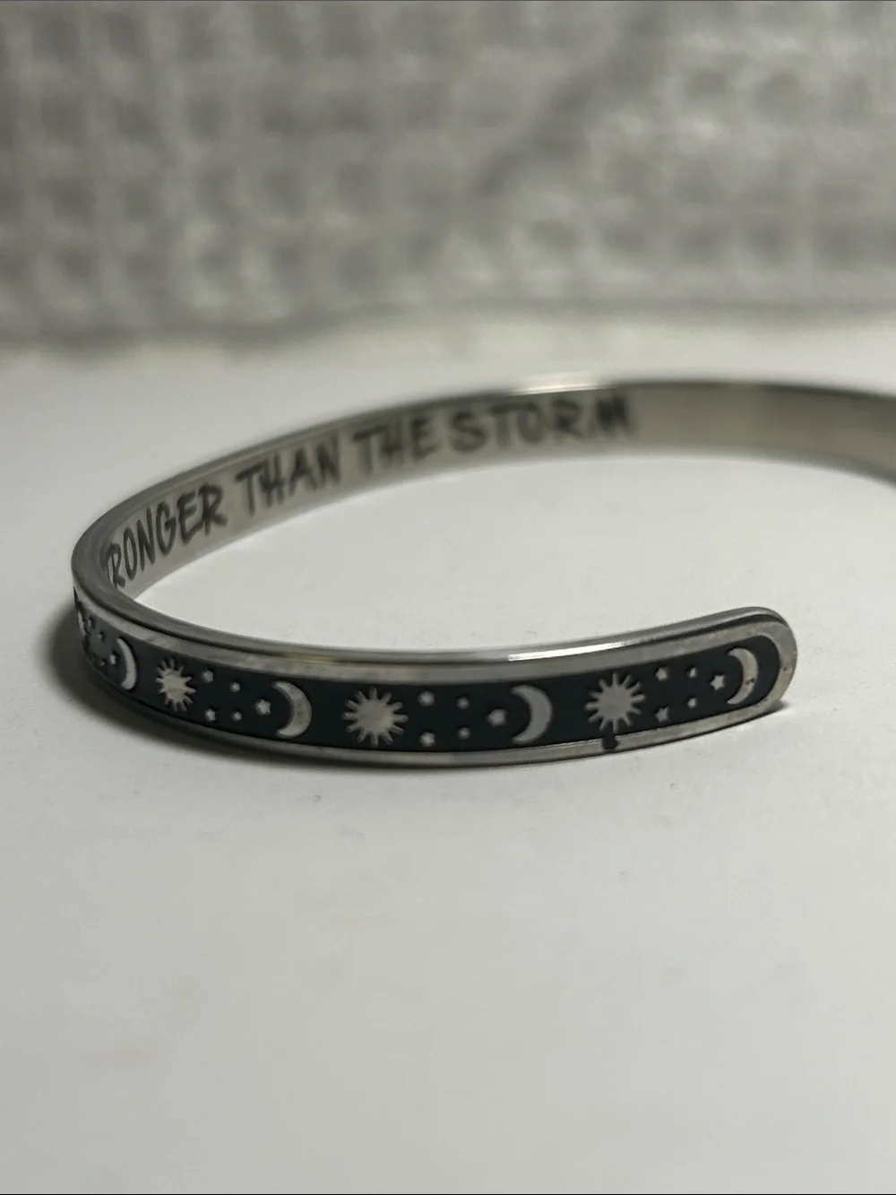 Celestial Unisex Cuff w/Inspirational Saying